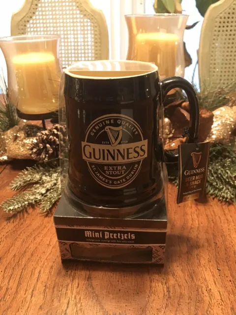 Guinness Storehouse Exclusive Coffee Mug, 3D, Black, Dublin Ireland, 20 Oz, NEW