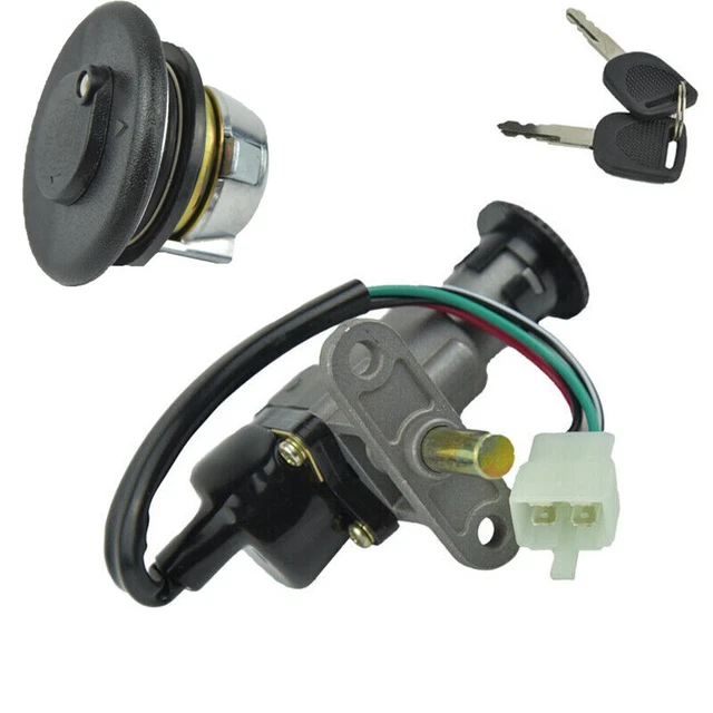 MODIFIED MOTORCYCLE FUEL Gas Cap Ignition Switch Seat Lock Key Set