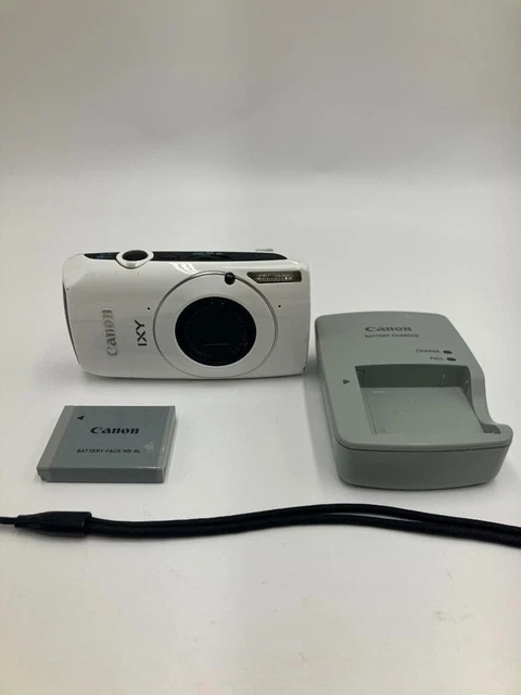 CANON IXY 30S White Compact Digital Camera Tested Working Seller