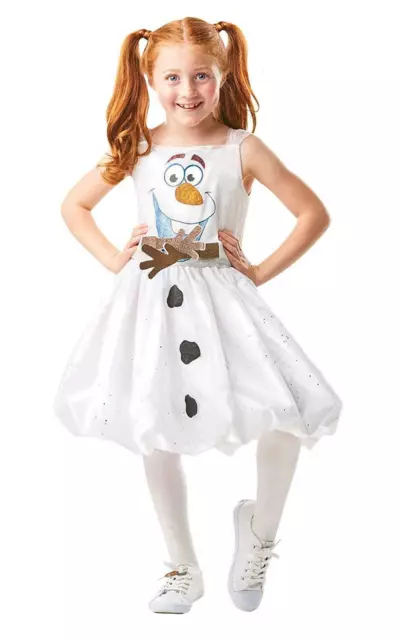 Girls Diseny Frozen 2 Olaf Air Motion Dress Fancy Dress Costume