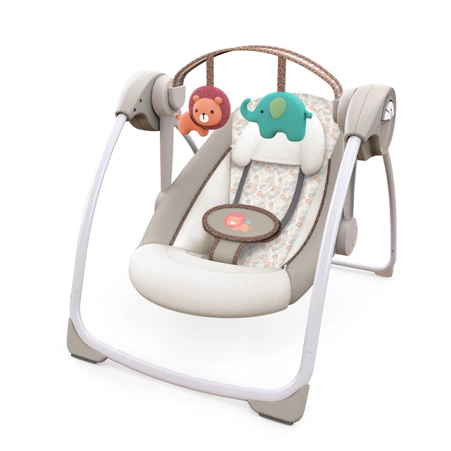 Soothe 'n Delight 6-Speed Portable Baby Swing with Music - Cozy Kingdom