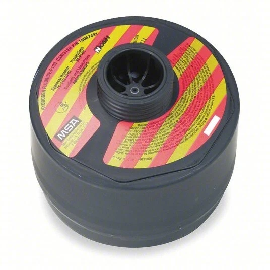 MSA Canister Assembly, Hydrogen Fluoride HF / Clo2 / Cl / P100 -  10067491