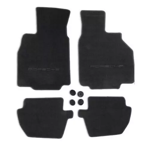 Porsche 996 Black Carpet Floor Mats Carrera Turbo GT3 Genuine Porsche 1998-2005