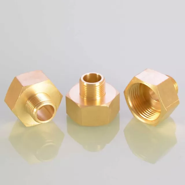 1/8" 1/4" 3/8" 1/2"  BSP Connector Brass Reducing Adaptor Union Female To Male 2