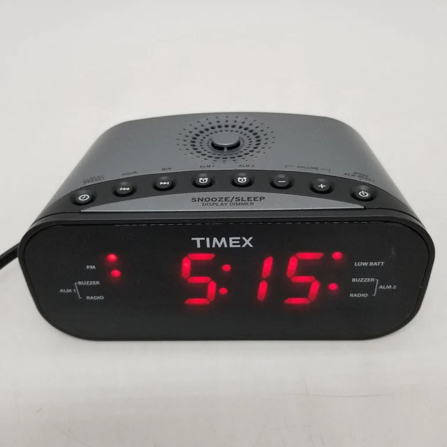 TIMEX DIGITAL DUAL Alarm Clock Radio Model T231Y, Tested and Working