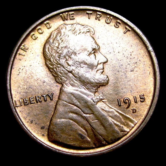 1915-D Lincoln Cent Wheat Penny ---- Gem BU+ Condition Coin ---- #AA338
