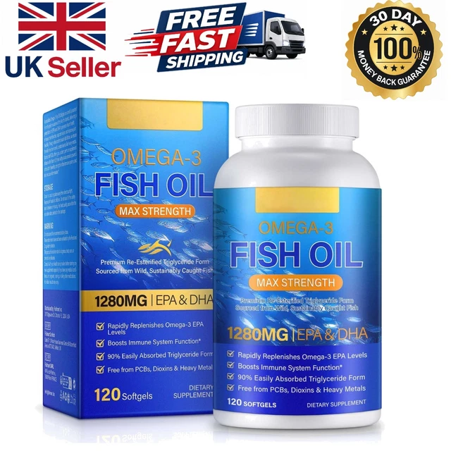 CLEAN FORMULATED OMEGA-3 Fish Oil Capsules - Tested & Quality Assured ...