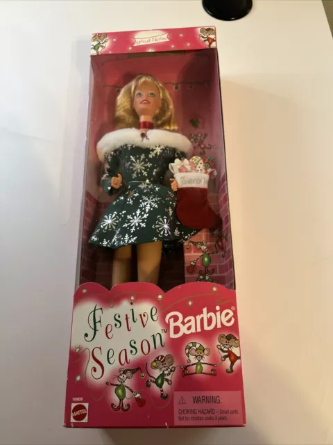 MATTEL FESTIVE SEASON Barbie 1997 Special Edition Christmas 11