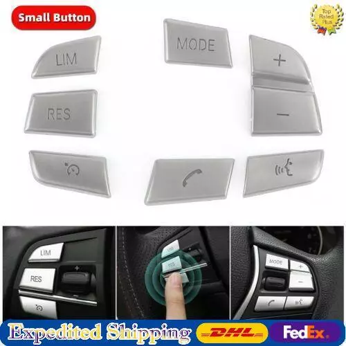 7x Steering Wheel Button Trim Cover Fits For BMW X3 F25（11-17）X4 F26（14-17）B  A1
