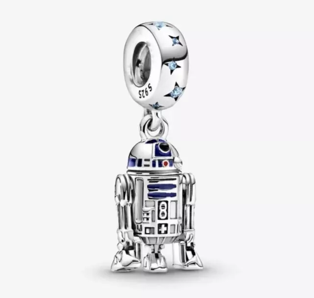 Genuine PANDORA Star Wars R2-D2 Dangle Charm