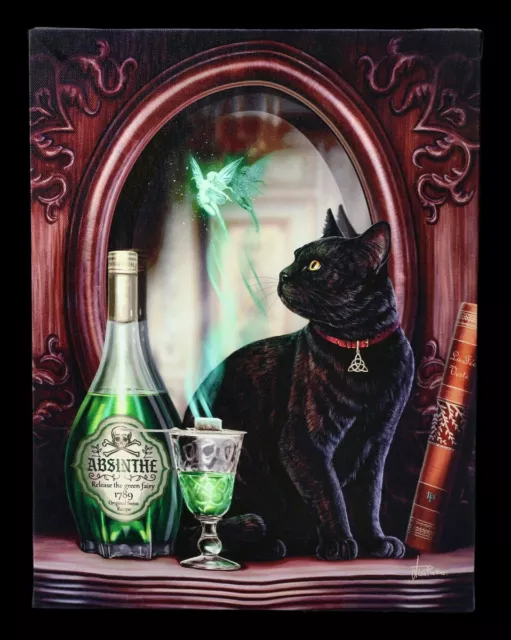 Kleine Leinwand mit Katze - Absinthe - Lisa Parker Wandbild Kätzchen Poster