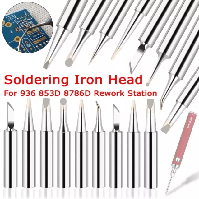 Iron Tip For 936 853D 8786D Rework Station Soldering Iron Head Welding Tools