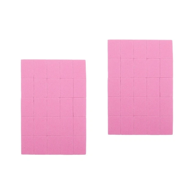 100 Pcs Éponge À Vernis Ongles Bloc Limes Manucure Outils