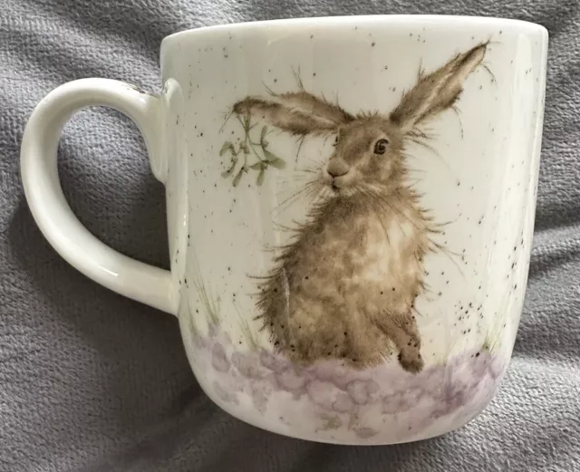 Wrendale Christmas Mug “The Christmas Kiss” Hare by Royal Worcester In VGC