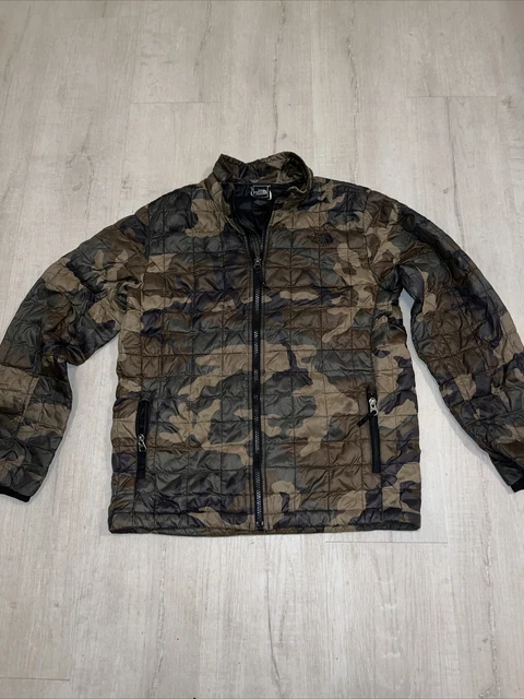 The North Face Camouflage PRIMALOFT Thermal Puffer Jacket Boys Large 14-16 Camo