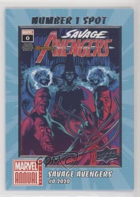 2020-21 Upper Deck Marvel Annual Number 1 Spot Savage Avengers #0 #N1S-2 03w2