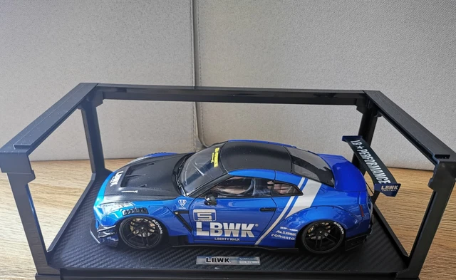IGNITION MODEL 1:18 Nissan GTR R35 Skyline Blue Metallic LB Works EUR ...
