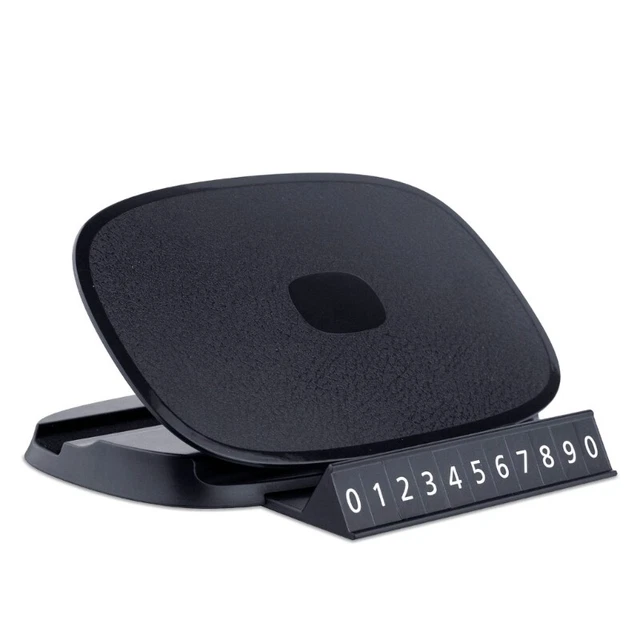 Phone Holder with Parking Number Plate Dashboard Smartphone Support Rack Mat Pad