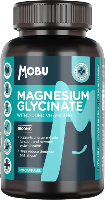Magnesium Glycinate Supplement, Extra Strength 500mg, High Absorption - View #5