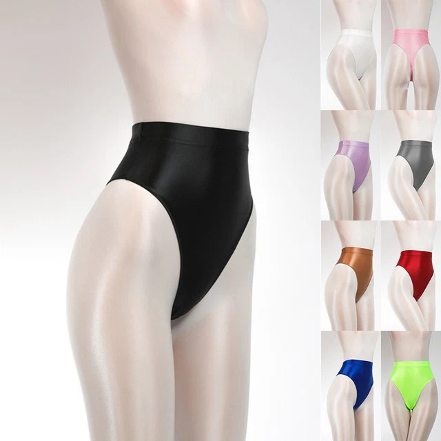 Nuovissimi leggings da donna Jegging opachi sexy vita alta raso lucido morbidi