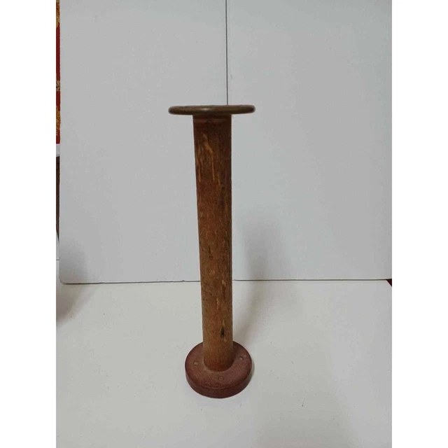 Antique Industrial Wooden Spool Bobbin