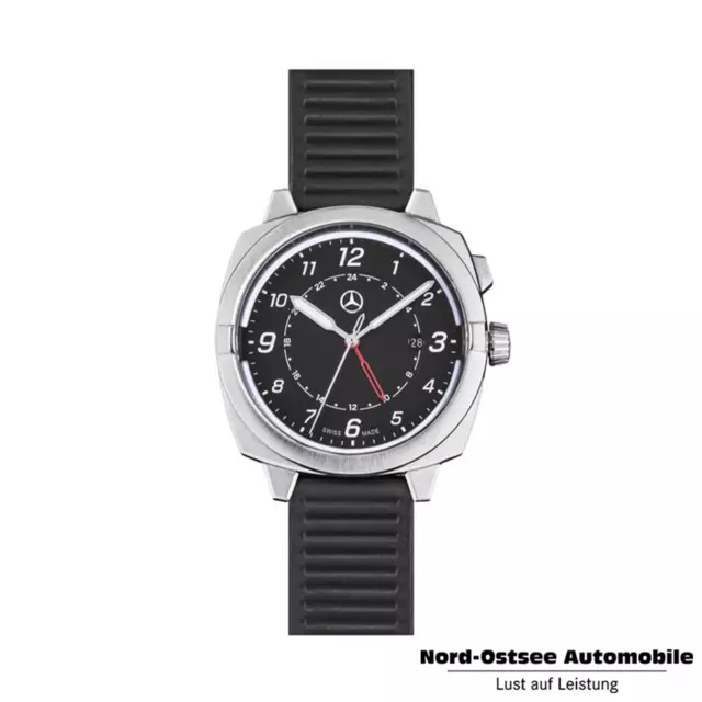 Original Mercedes-Benz Armbanduhr Herren Sport Fashion schwarz rot G-Klasse
