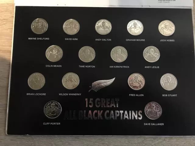 15 Grand Tout Noir Captains Medaille Collection Et Livret