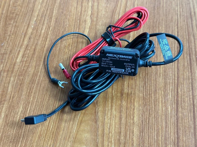 Invero Cavo Mini USB Per Telecamera Dash Cam Nextbase 312GW - Cavo Di Ricarica E Dati Lungo 3 Metri