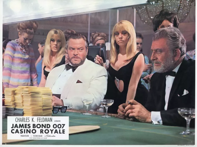 Orson Welles James Bond 007 Casino Royal 1967 French Vintage Photo Lobby Card