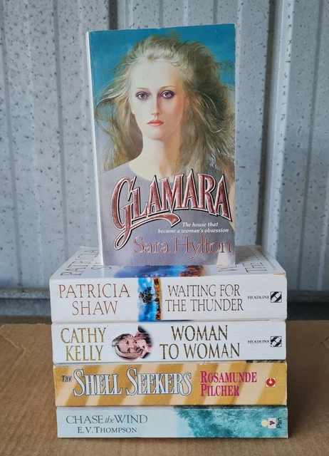 5 Women's Romance Paperback Book Bundle Glamara Woman to Woman Shell Seekers