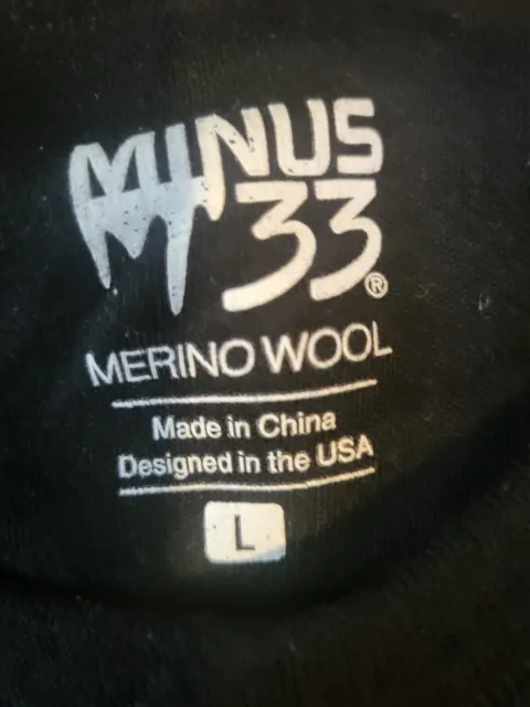 Minus 33 Yukon Merino Wool Base Layer Expedition Weight Non Itch Size L 2