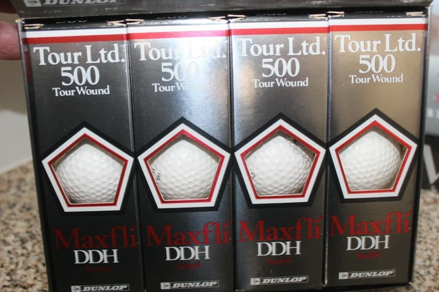 12 BALLES DE GOLF / NEUVES EN BOITE  MAXIFLI TOUR LTd.500     DUNLOP...15D 3