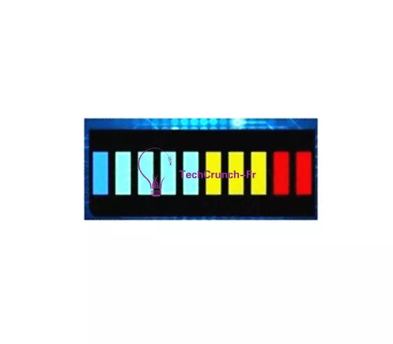 2 PCS 10 Segment LED Bargraph Light Display LED Red Yellow Green Blue 2