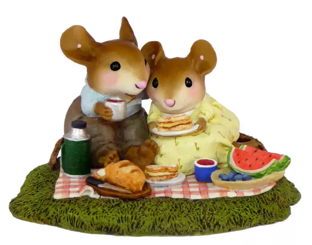 Wee Forest Folk JUST THE TWO OF US, WFF# M-370, Picnic Mouse Couple Wee Forest Folk JUST THE TWO OF US, WFF# M-370, Picnic Mouse Couple