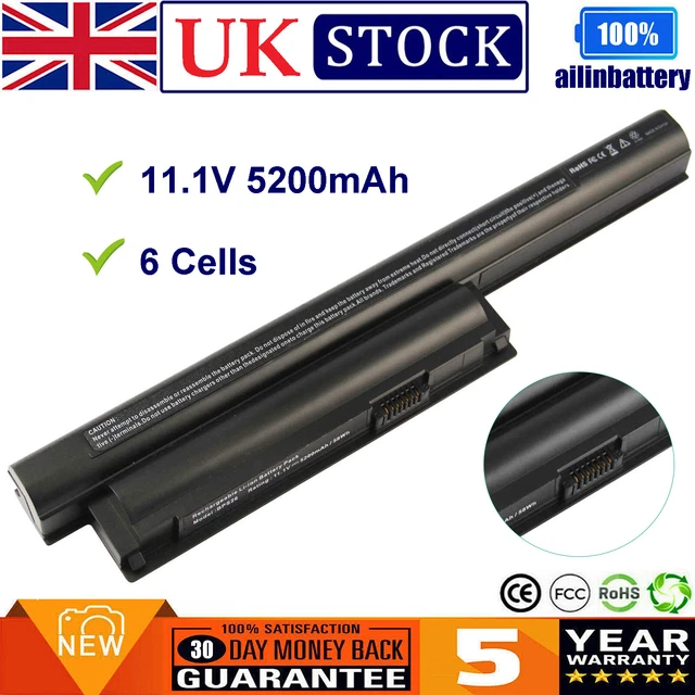 PowerSmart Batteria Li-ion 11.1V 6600mAh 9 Celle Per Sony VAIO Serie SVE, VPC-CA, VPC-CB, VPC-EG, VGP-BPL26, VGP-BPS26