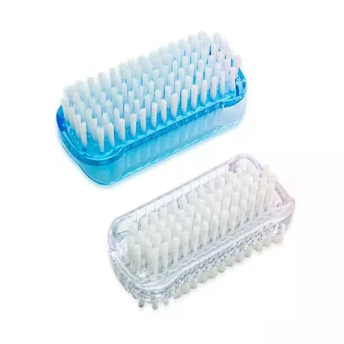 2 Pack Nail Cleaning Brush Fingernail Scrubber with Soft and Stiff Bristles