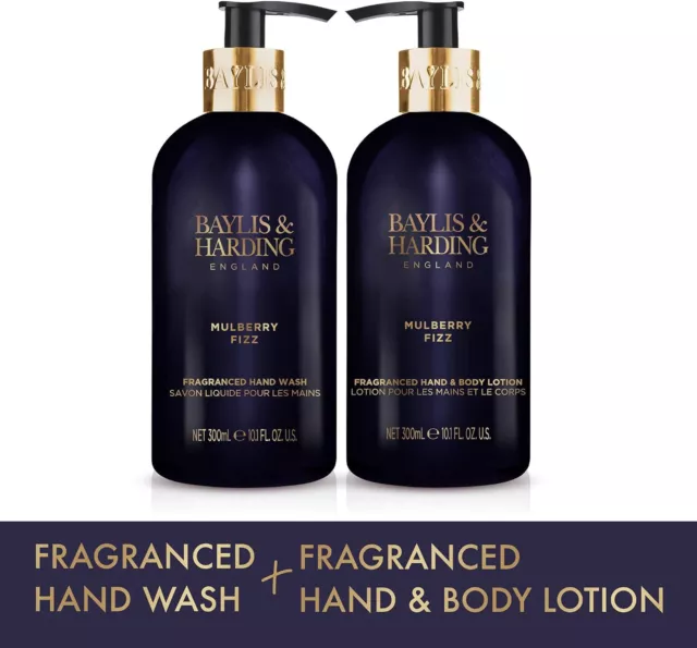 Baylis And Harding Mulberry Fizz Limited Edition Gift Set Hand Wash & Lotion 2