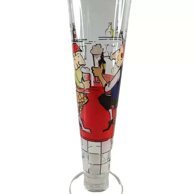 Ritzenhoff Tall Pilsner Beer Glass Flute by Iris Kuhlmann Germany 9.25" 12 oz