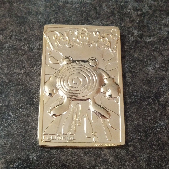 POLIWHIRL 1999 NINTENDO Tadpole POKEMON Gold Metal Trading Card $12.00 -  PicClick