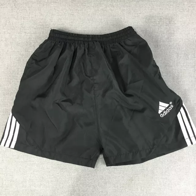 Adidas Kids Boys Shorts Size S (8 Years) Black Logo Elastic Waist