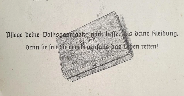 Gasmaske, zweiter Weltkrieg Volksgasmaske drittes reich Militär wk2