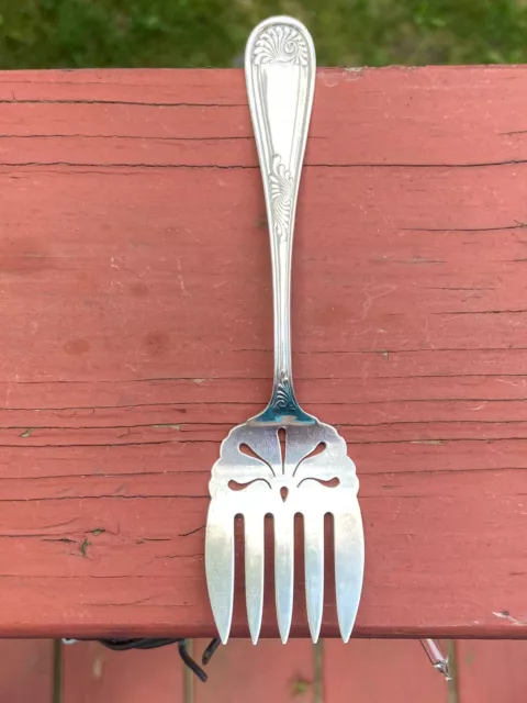 Vtg Towle Sterling Silver Sardine Serving Fork, Lenox Pattern,1890, 6”.