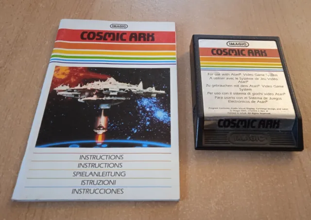 Cosmic Ark - Spiel mit Anleitung für Atari 2600