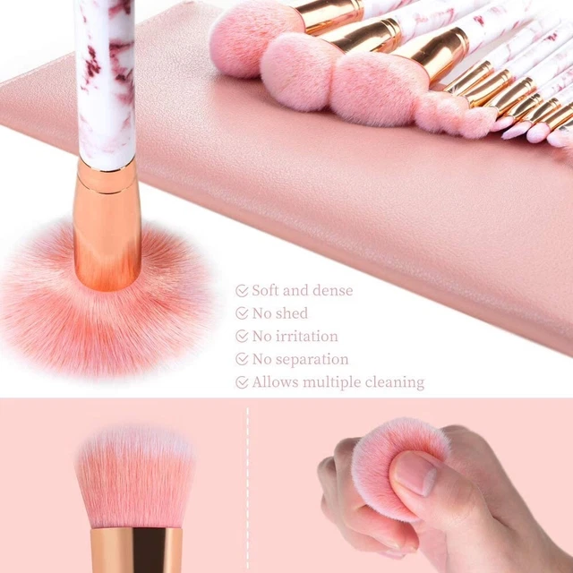 Pennelli Make Up Start Maker Professionali 12 Pezzi Set di Pennelli Per Trucco. 6