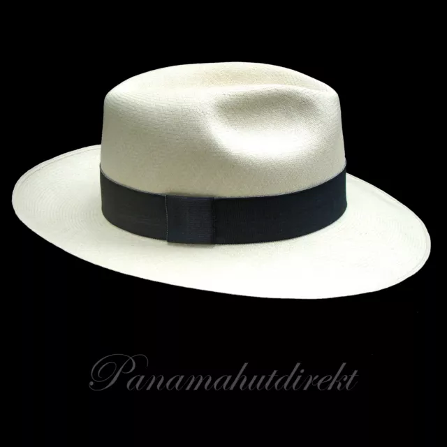 Genuine Panama Hat from Montecristi "Clásico" fino fino, Men Women Straw Fedora