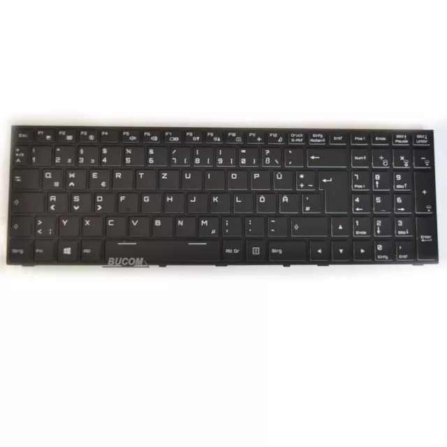 Hyrican Striker 1550 Gaming Notebook Tastatur für Clevo P650HS DE mit Backlight