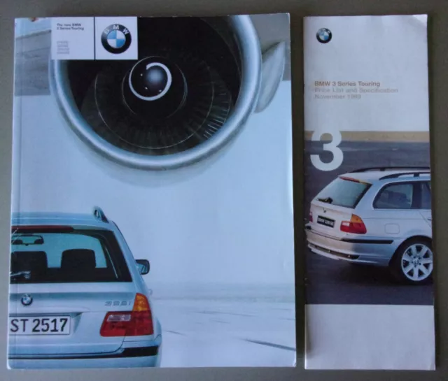 BMW 3 SERIES TOURING orig 1999 UK Mkt Full 60pp Sales Brochure + Price List