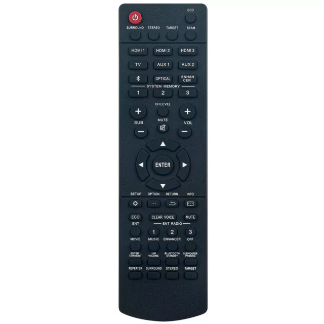 New FSR147 ZU80480 Replace Remote for Yamaha Digital Sound Projector YSP-2700