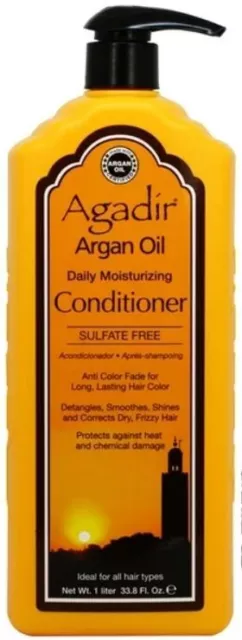 AGADIR ARGAN OIL Daily Moisturizing Sulfate-Free Conditioner 33.8 oz ...