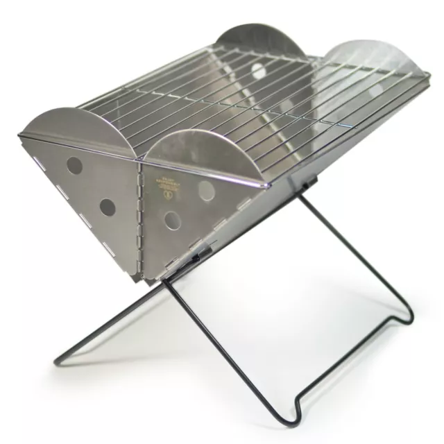 UCO GEAR FLAT PACK GRILL – stainless steel folding camping fire pit /cooker